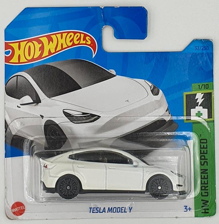 Hot Wheels - HW Green Speed - Tesla Model Y - HKG28 - 1:64, Hobby & Loisirs créatifs, Voitures miniatures | Échelles Autre, Comme neuf