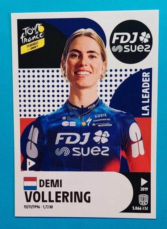 Demi Vollering Panini sticker Tour de France 2025, Verzamelen, Ophalen of Verzenden, Nieuw, Sport
