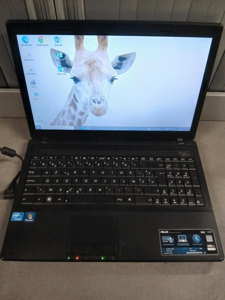 Asus X54C, Computers en Software, Windows Laptops, Refurbished, 15 inch, SSD, 2 tot 3 Ghz, 8 GB, Azerty, Ophalen of Verzenden