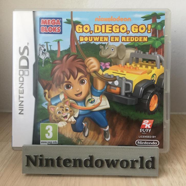 Go Diego Go! - Mega Bloks Bouwen en Redden (DS), Consoles de jeu & Jeux vidéo, Jeux | Nintendo DS, Comme neuf, Enlèvement