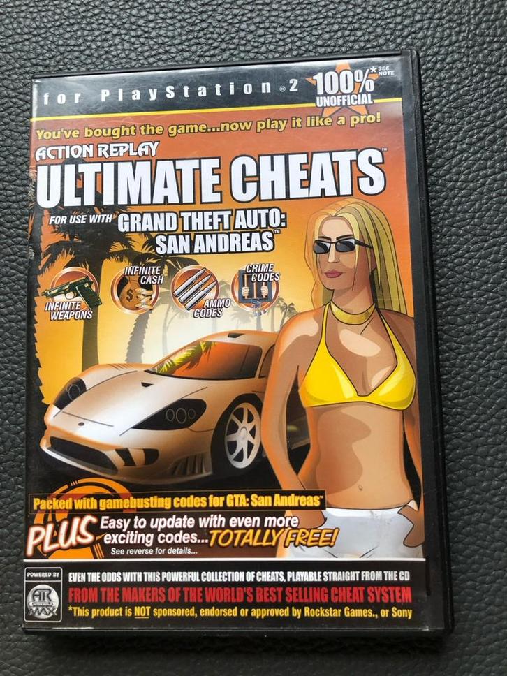 PS2 Ultimate Cheats  use with Grand Theft Auto San Andreas, Games en Spelcomputers, Games | Sony PlayStation 2, Gebruikt, Racen en Vliegen
