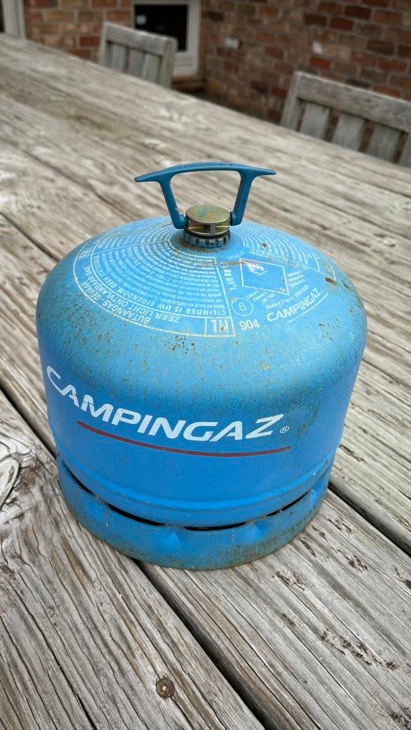 Lege campingaz fles 904, Ophalen, Gebruikt