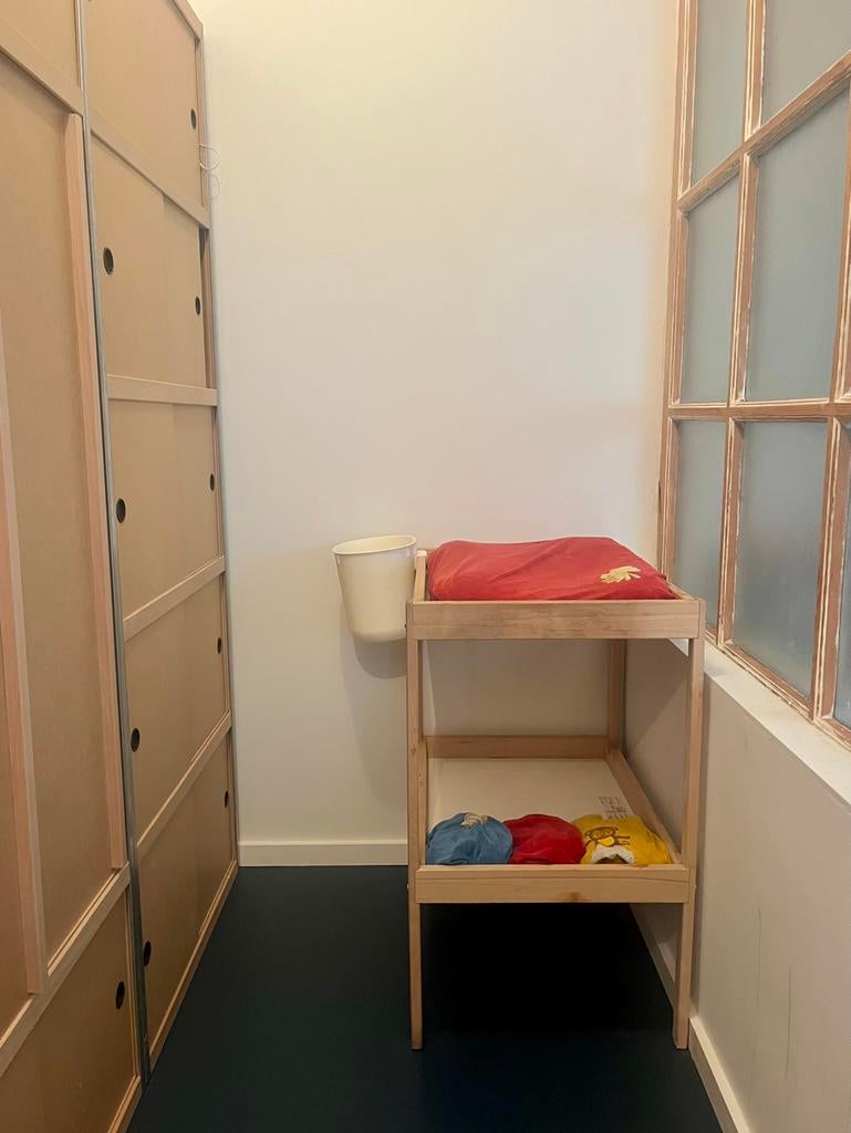 Verzorgingstafel met kussen, 4 hoezen en vuilbakje, Kinderen en Baby's, Ophalen, Gebruikt, Overige typen