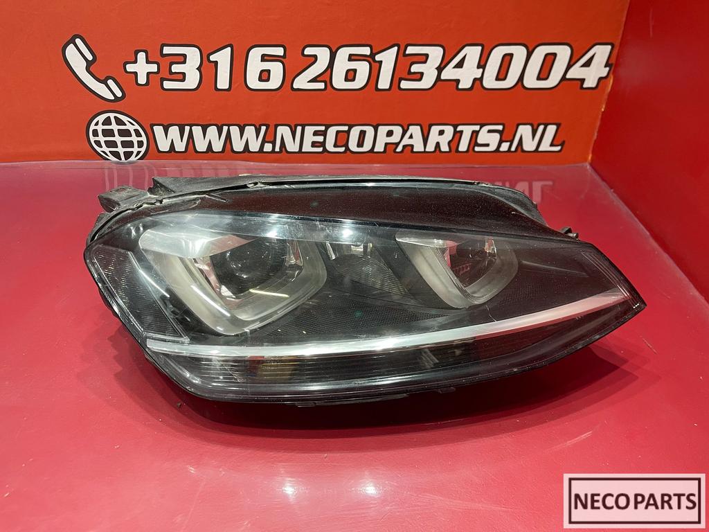 VW GOLF 7 XENON LED KOPLAMP 5G1941034 ALLES LEVERBAAR !!!, Gebruikt, -, Volkswagen, -