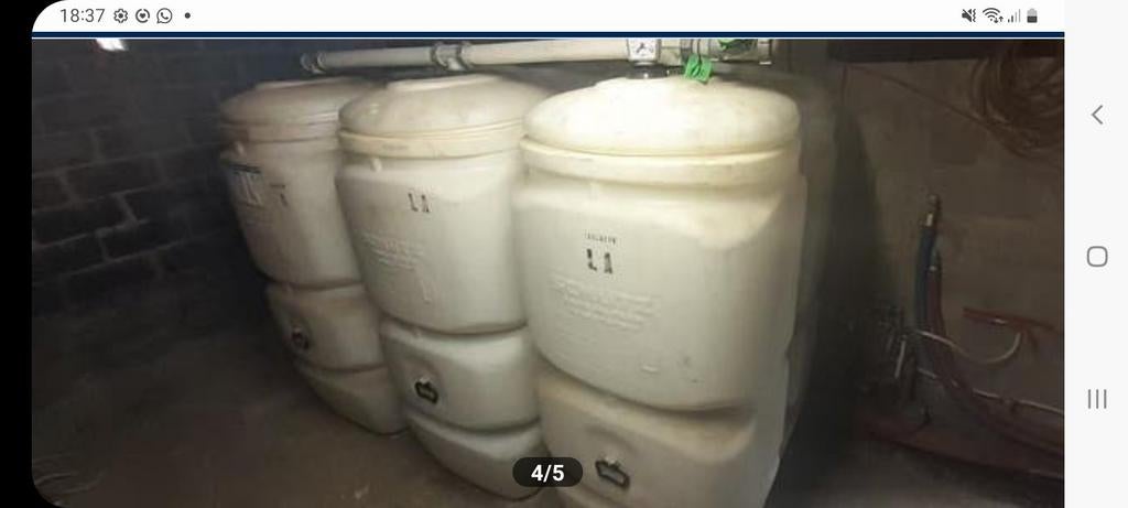 Schutz tank in tank van 1000liter mazout, 100 liter of meer, Ophalen, Gebruikt