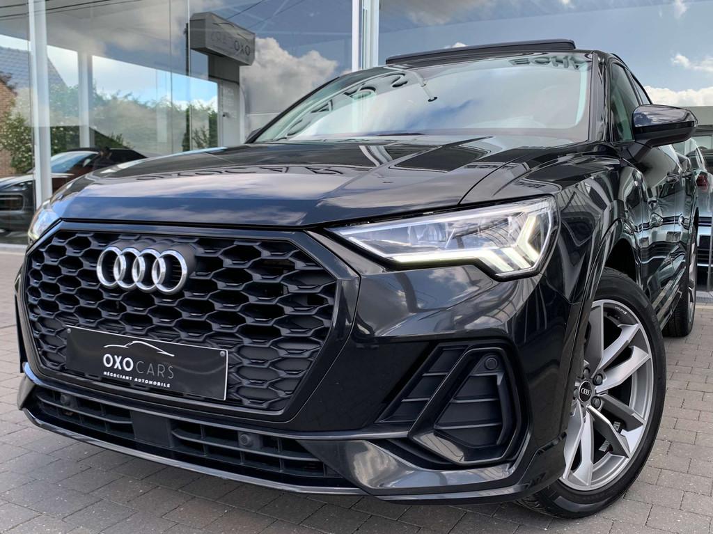 Audi Q3 SPORTBACK S-Line / 35 TFSI / Boite Auto / Toit Pano, 4 cilinders, Zwart, Leder, Bedrijf