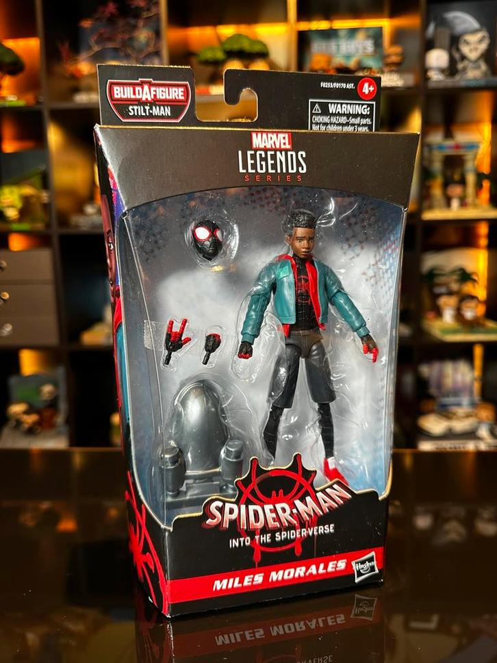 Marvel Legends Miles Morales Spider-Verse — Hasbro-figuur, Verzamelen, Beelden en Beeldjes, Zo goed als nieuw, Ophalen of Verzenden
