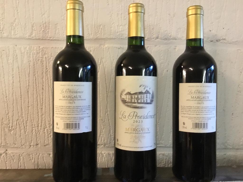 3 bouteilles Château la Providence Margaux 2023, Collections, Neuf, Pleine, Enlèvement, Vin rouge