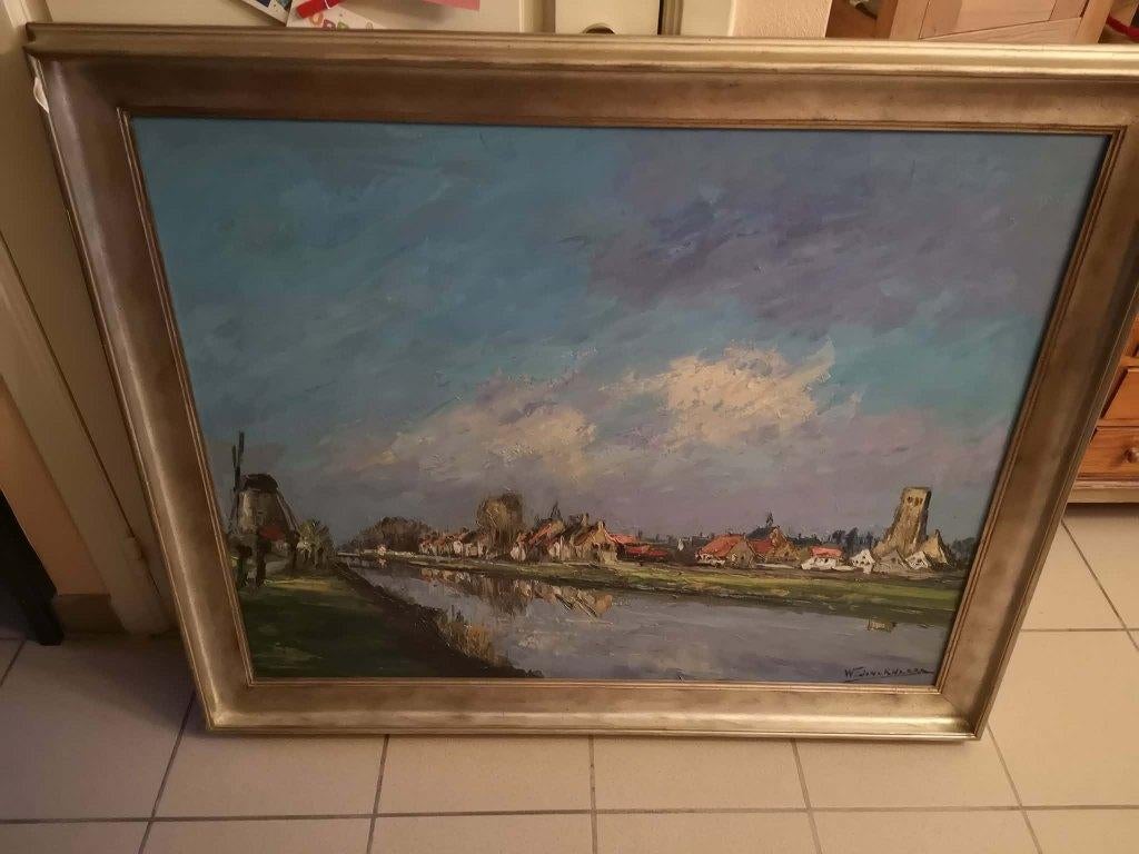 Walter Jonckheere Damme zicht 1,13 x0,95, Antiek en Kunst, Ophalen
