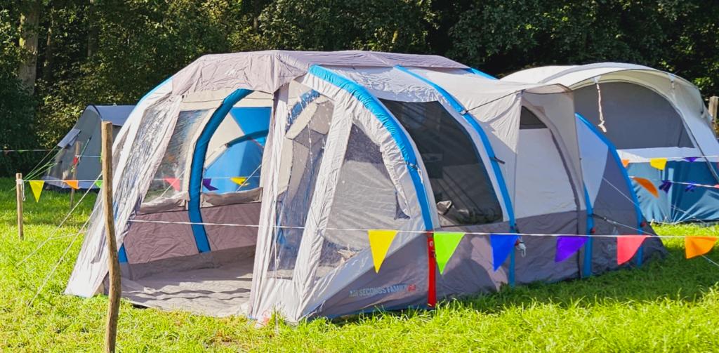 Decathlon air seconds family 6.3 + extra voortent, Caravans en Kamperen, Tenten, tot en met 6, Zo goed als nieuw, Ophalen