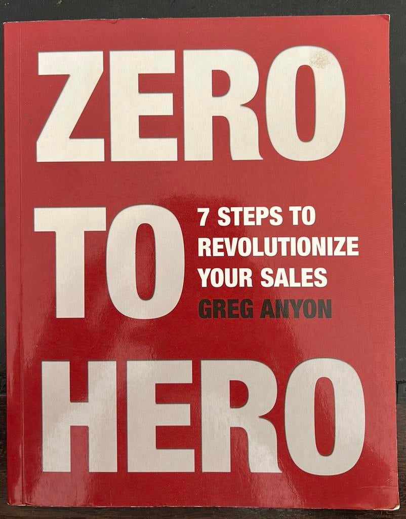 Zero to Hero - Greg Anyon (ENG), Boeken, Economie, Management en Marketing, Ophalen of Verzenden, Zo goed als nieuw