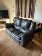 Salon cuir brun, Enlèvement, Utilisé, Cuir