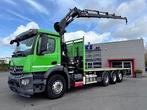 MERCEDES-BENZ AROCS"3240L"-8X4-TRIDEM-HIAB KRAAN/OPEN BAK, Auto's, Vrachtwagens, Automaat, Achterwielaandrijving, Euro 6, Mercedes-Benz