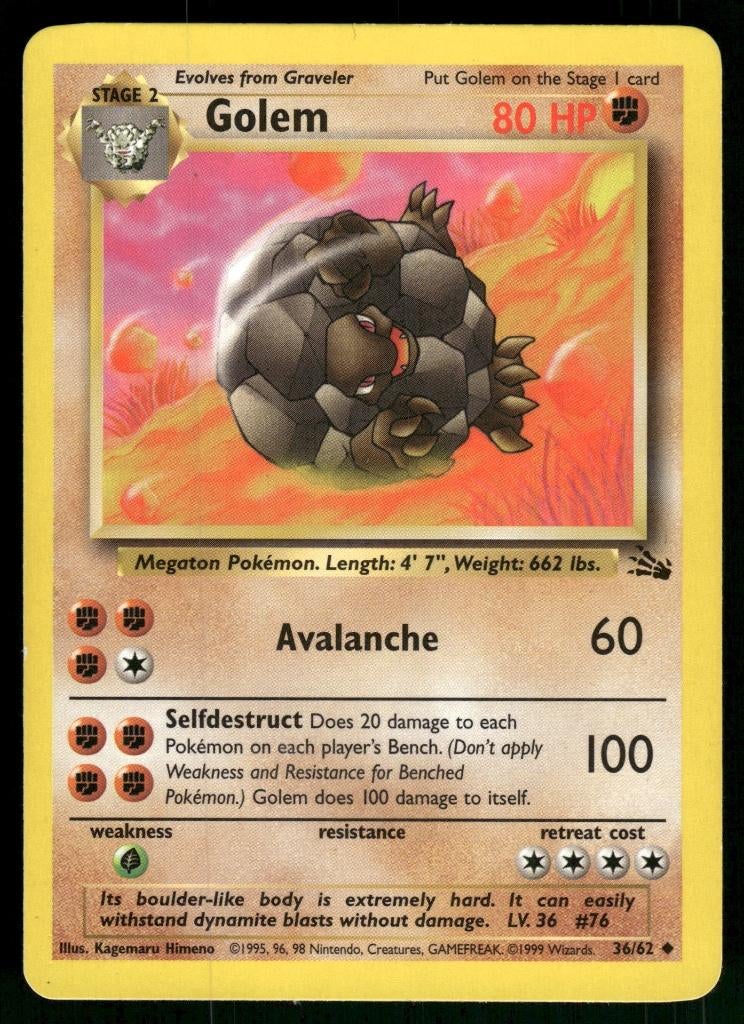 Golem 36/62 - Fossil (EX), Verzenden, Gebruikt