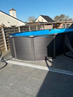 Zwembad GRE Atlantis 500 x 300 x 132 Ovaal, Ophalen, Zo goed als nieuw, Ovaal