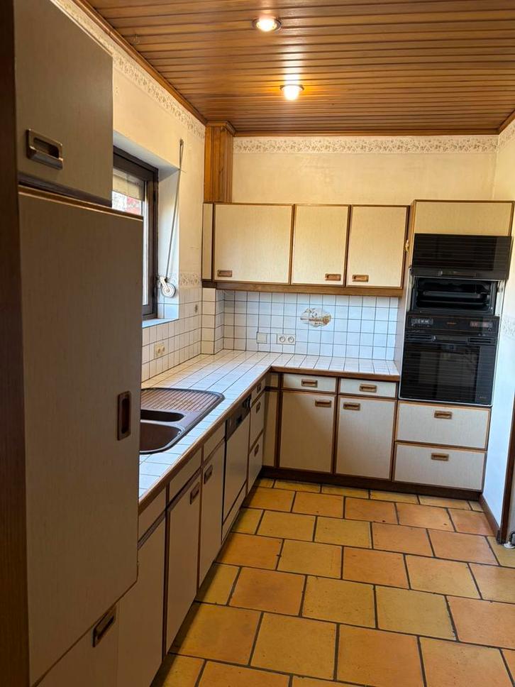 Cuisine, Huis en Inrichting, Keuken | Complete keukens, Gebruikt, Hoekkeuken, Bruin, Ophalen