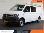 Volkswagen Transporter T6 L2H1 102pk Dubbele cabine Airco Cr, Auto's, Wit, Te koop, Parkeersensor, Bedrijf
