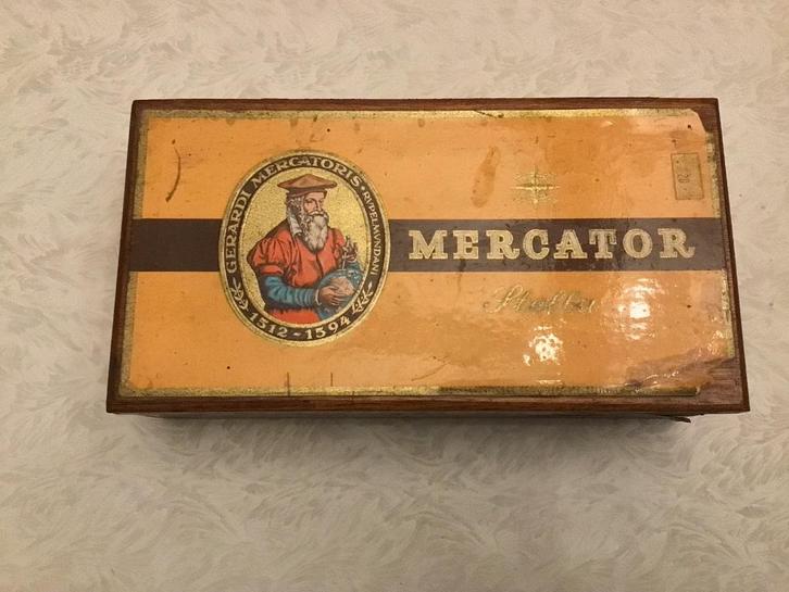 Antwerps erfgoed Mercator Stella sigarendoos, Verzamelen, Rookartikelen, Aanstekers en Luciferdoosjes, Ophalen of Verzenden