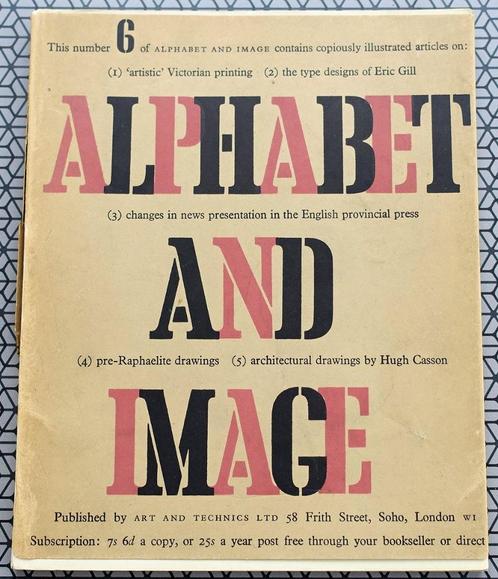 Alphabet and Image Nr. 6 1948 Pre-Raphaelite drawings etc, Antiek en Kunst, Antiek | Boeken en Manuscripten, Ophalen of Verzenden