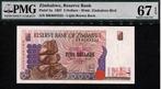 Zimbabwe 5 Dollars 1997 - Pick # 5a PMG 67 EPQ, Enlèvement ou Envoi, Zimbabwe