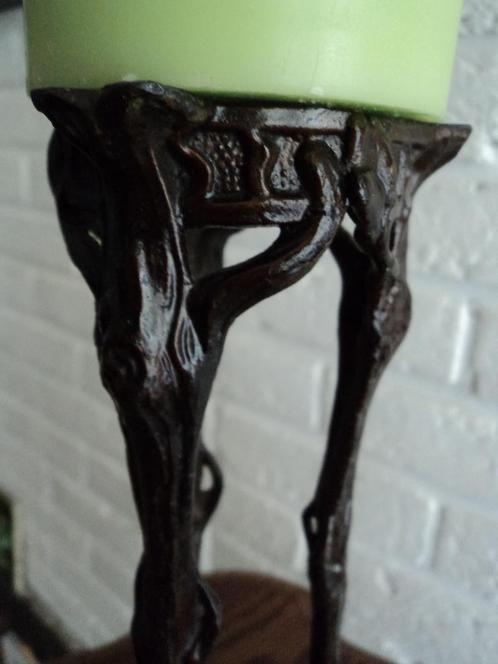art nouveau kandelaar, Antiek en Kunst, Antiek | Kandelaars, Overige materialen, Ophalen of Verzenden