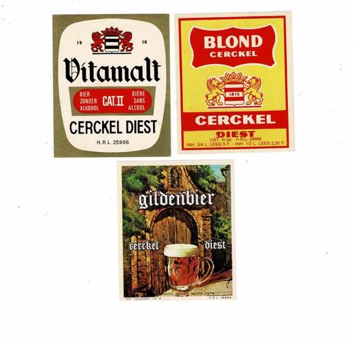 Oude bieretiketten van "CERCKEL", Verzamelen, Biermerken, Nieuw, Overige typen, Overige merken, Verzenden