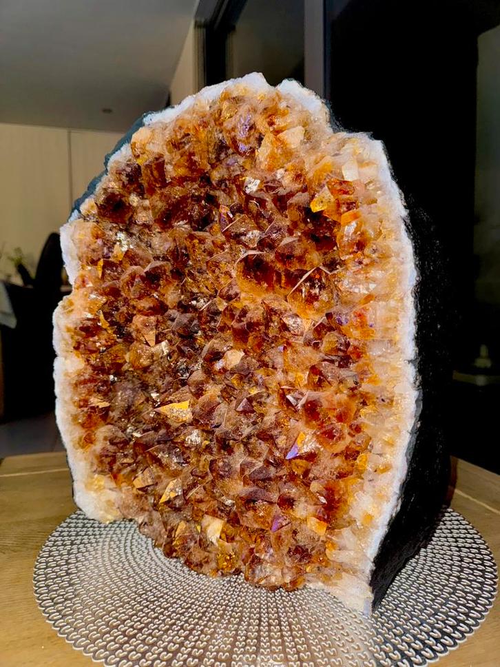 Grote Citrine Geode – 40 kg, Collections, Minéraux & Fossiles, Enlèvement