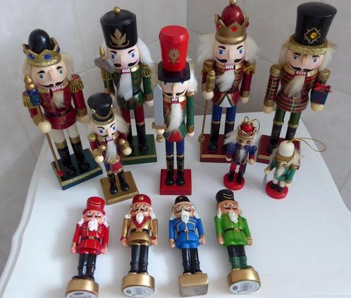 Set van 12 „notenkraker” figuren, Diversen, Kerst, Gebruikt, Ophalen of Verzenden