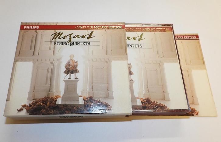 3CD Mozart String Quintets Grumiaux Philips WG 1st edition, Cd's en Dvd's, Cd's | Klassiek, Gebruikt, Kamermuziek, Classicisme