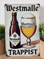 Metalen reclamebord Westmalle Trappist, Verzamelen, Biermerken, Ophalen of Verzenden