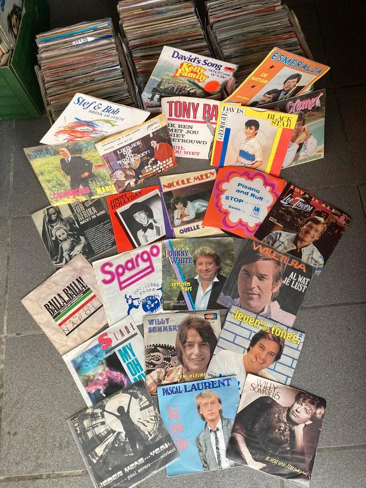 Lot van 250 SINGLES/Nederlands-Vlaams-Oldies…, Cd's en Dvd's, Vinyl Singles, Zo goed als nieuw, Pop, Ophalen of Verzenden