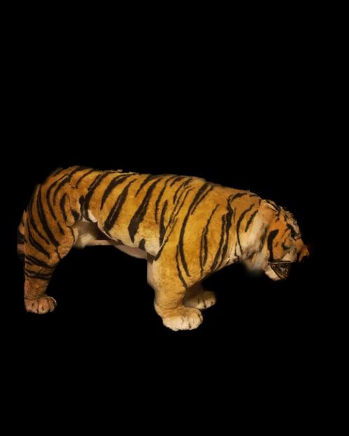 Levensgrote tijger in pluche uit een kermis, Antiquités & Art, Curiosités & Brocante, Enlèvement