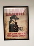 Poster Lemmy ( Motörhead ) standbeeld onthulling., Verzamelen, Muziek, Artiesten en Beroemdheden, Ophalen of Verzenden, Nieuw