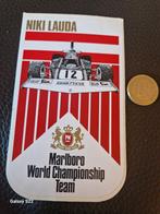 Vintage autosticker MARLBORO-NIKI LAUDA, Ophalen of Verzenden, Formule 1, Zo goed als nieuw