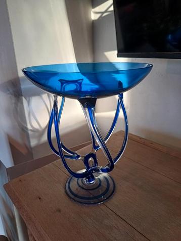 Jozefina krosno blauwe glazen kom/beker beschikbaar voor biedingen