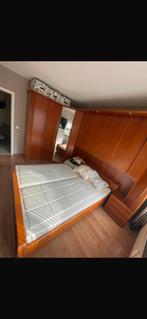 Chambre à coucher en nous merisier. Lit de 160 cm sur 200cm., Huis en Inrichting, Slaapkamer | Complete slaapkamers, Ophalen, Gebruikt
