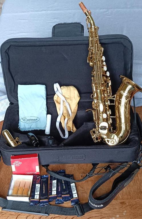 Saxophone soprano courbé Eastman, Musique & Instruments, Instruments à vent | Saxophones, Utilisé, Soprano, Avec valise, Enlèvement