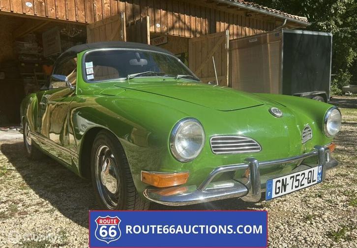 Volkswagen Karmann Ghia Cabriolet | 1973 | Route 66 Auctions, Auto's, Oldtimers, Bedrijf, Te koop, Volkswagen, Benzine, Overige carrosserie