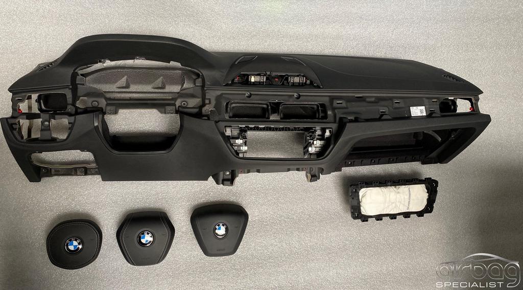 Airbag set dashboard Zwart airbag stuur BMW G30-G31  5-serie, Auto-onderdelen, Dashboard en Schakelaars, Gebruikt, -, -, Ophalen of Verzenden