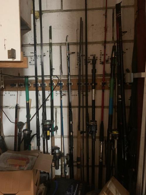 Vislijnen en molens boothengel, Watersport en Boten, Hengelsport | Algemeen, Zo goed als nieuw, Werphengel, Ophalen