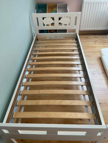 Lit enfant IKEA KRITTER + (protège) matelas, Sommier à lattes, 70 à 85 cm, Comme neuf, Enlèvement