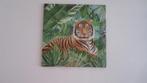 TOILE SUR CADRE BOIS 80 X 80 CM TIGRE MAISON DU MONDE, Enlèvement, Neuf, Peinture