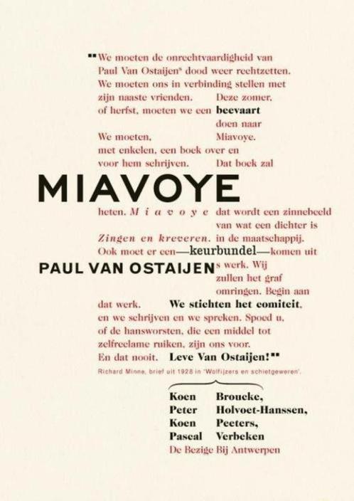 Miavoye, Boeken, Literatuur, Nieuw, België, Ophalen of Verzenden