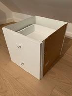 IKEA Kallax inzet met 2 lades, wit, Huis en Inrichting, Ophalen, Minder dan 50 cm, 1 of 2 laden, Zo goed als nieuw