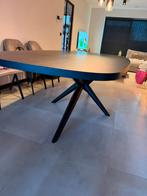 Zwarte tafel te koop, Huis en Inrichting, Tafels | Eettafels, Ophalen, 100 tot 150 cm, 200 cm of meer, Zo goed als nieuw