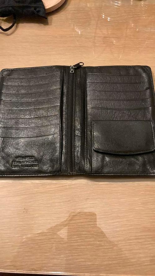 Handige lederen kaartenhouder etc, Handtassen en Accessoires, Portemonnees, Zo goed als nieuw, Overige merken, Zwart, Leder, Ophalen of Verzenden