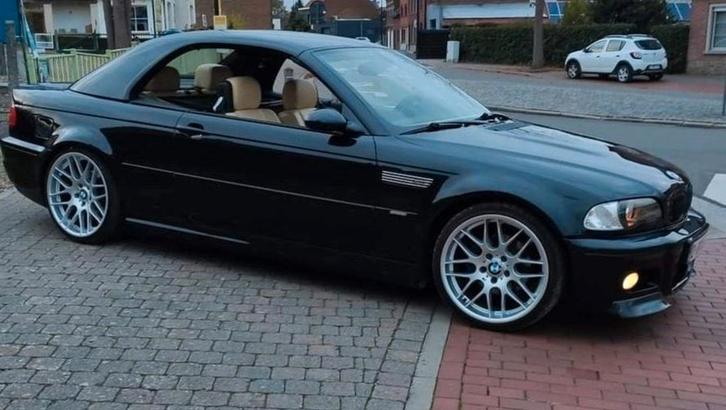 BMW 323 ci cabrio+ m3 met hardtop, Auto's, BMW, Particulier, 3 Reeks, Benzine, Euro 3, Cabriolet, Handgeschakeld, Zwart, Leder