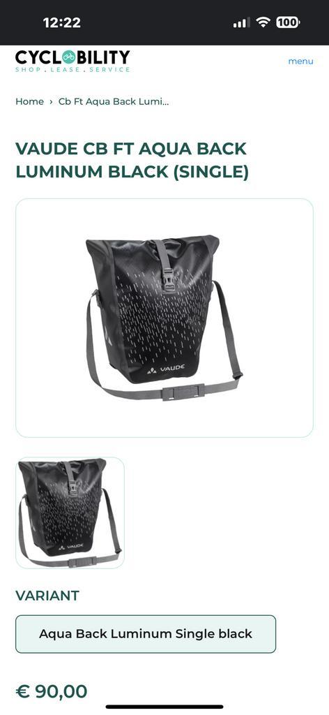 Set fietstassen Vaude aqua water dicht 100%  24 liter, Fietsen en Brommers, Fietsaccessoires | Fietstassen, Ophalen