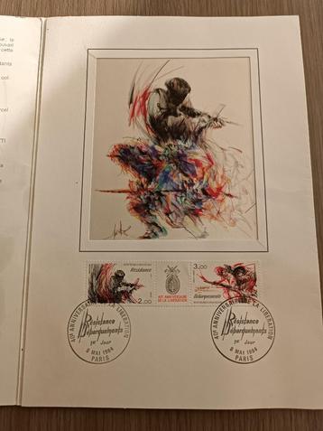 Lot 40e landingszegels  beschikbaar voor biedingen