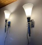 Zaklamp met 2 vintage design, Ophalen, Gebruikt, Glas